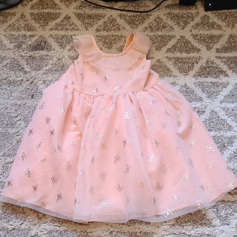 4 for $28 - George 4T Girls Pink Dress with Butterflies